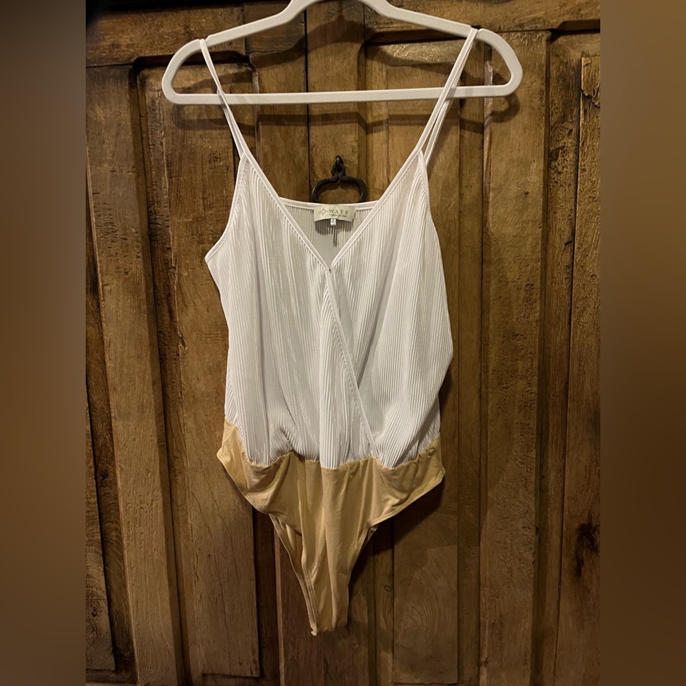 WAYF White Tank Top Bodysuit